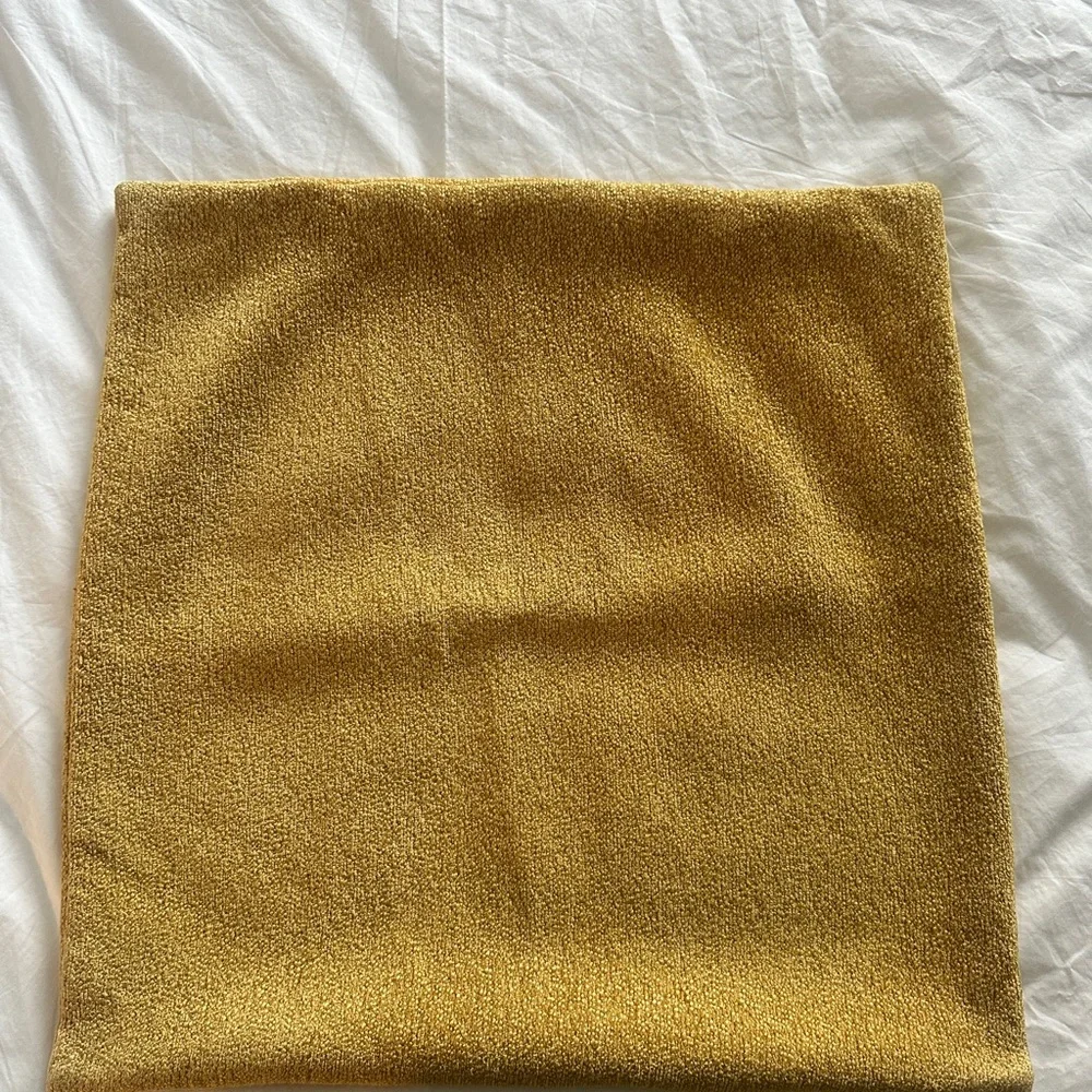 West Elm Gold Accent Pillow
